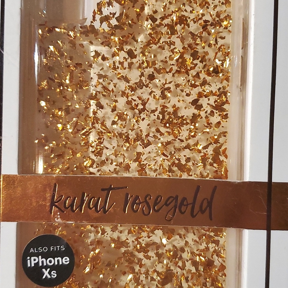 Casemate rose gold flake iPhone X case. - Picture 2 of 3